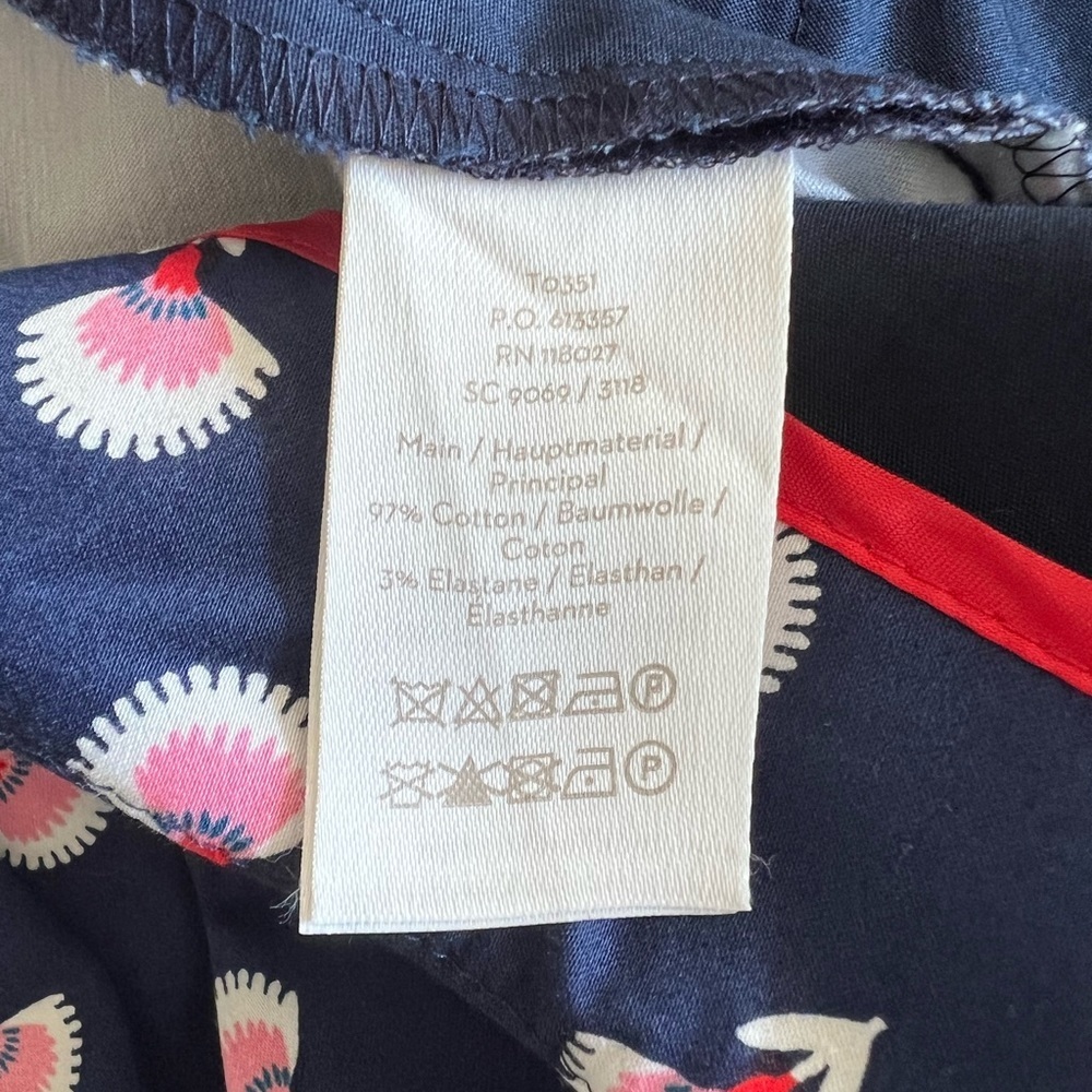 Boden Ledbury Blossom Print High Rise Pants Size 8P - Picture 5 of 7